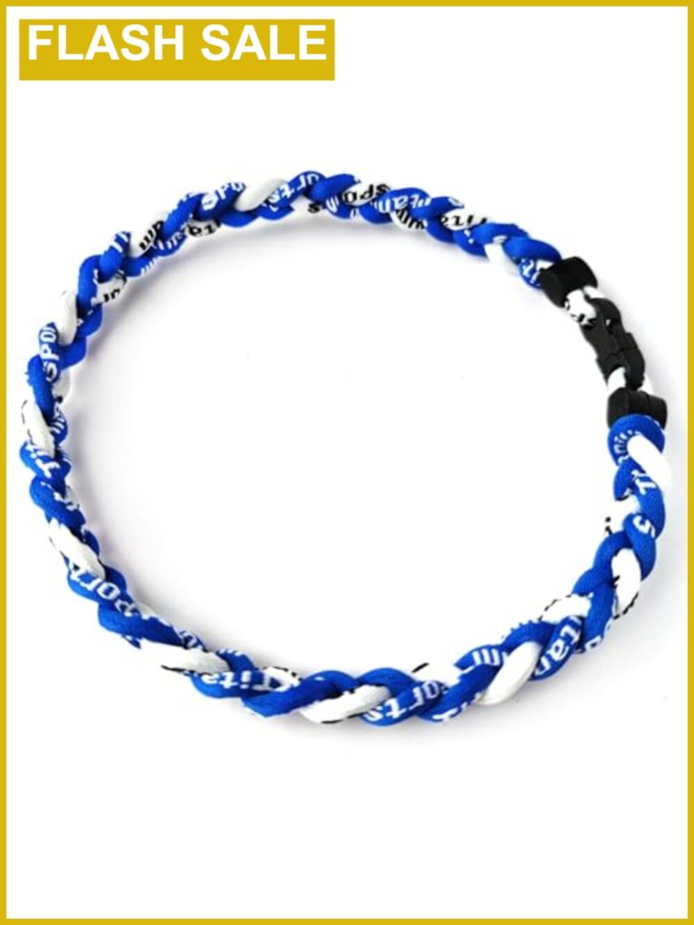 Titanium Rope Braided Baseball Necklace Snap Lock Sports Jewelry